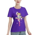 thumbnail image 2 of Women's Basic Short Sleeve T-Shirt Sailor Moon Moon Hare, 2 of 6