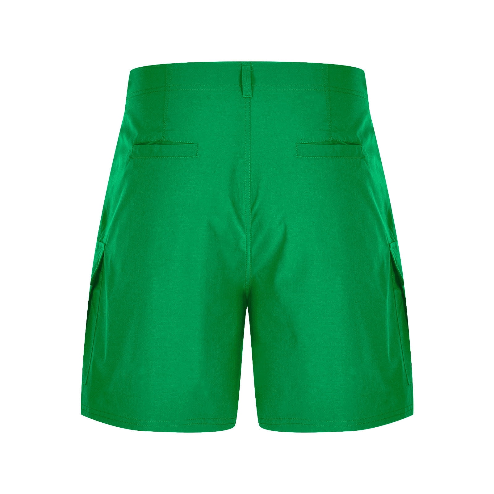 IYTR Cargo Shorts for Men Solid Color Lightweight Casual Work Pants Summer Outdoor Hiking Golf Athletic Shorts Multi Pocket (Green,S)
