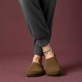 thumbnail image 2 of Cushionaire Lute Genuine Suede Leather Clogs for Women Indoor and Outdoor – Comfortable Slip On Womens Clogs with Cushioned Footbed, 2 of 22