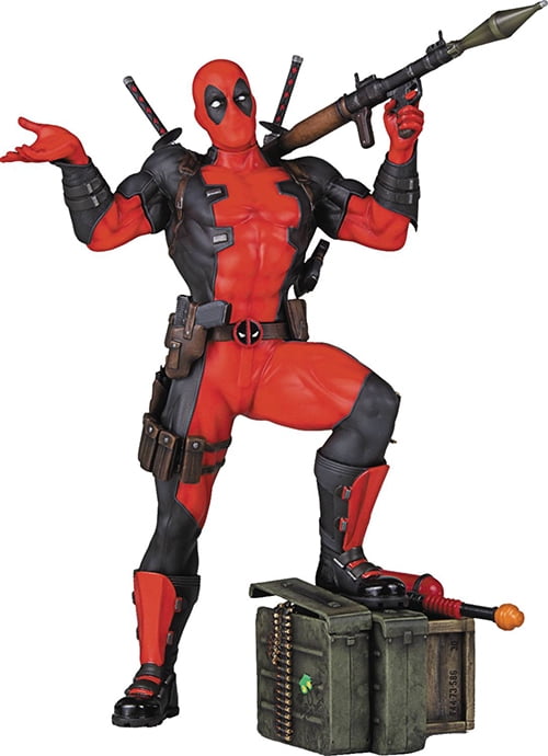 giant deadpool figure