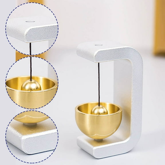 HongHeng 1Pc Metal Magnetic Doorbell Solid Doorbell Decoration Dopamine Metal Doorbell Magnetic Doorbell Refrigerator Iron Door