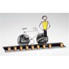 Judaica Kingdom SF-BB-BM-9820-2 Hanukkah Sports Menorahs - Bicycle Menorah Female Teal & Black