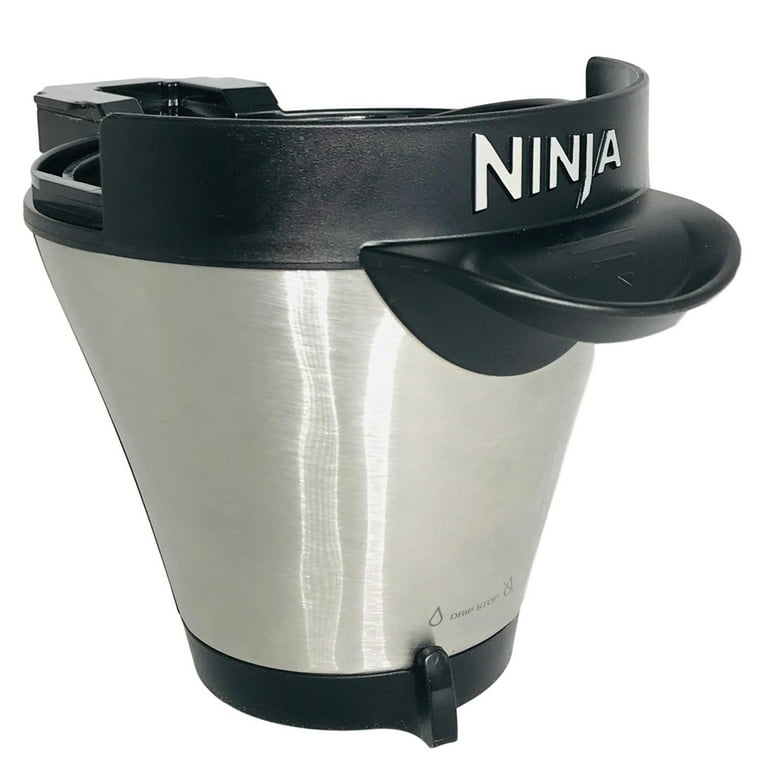 Ninja Coffee Bar Coffee Bar w/Glass Carafe, Frother & 100 Recipe Cookbook  CF080W 
