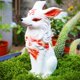thumbnail image 5 of Bonita estatua de animal para jardín, adorno en miniatura de resina para paisajismo, divertida estatua de animal. Estilo sentado, 5 of 9