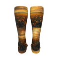 thumbnail image 6 of KLL Sunflower Sunset Rainfall Print Cool Socks Men's Women's Crew Socks Funny Crazy Novelty Stockings, 6 of 8