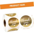 thumbnail image 5 of 1 Roll Sealing Stickers Seal Stickers Letters Stickers Circle Stickers Small Business Label Thank You Stickers for Packaging Envelopes Sealing Labels Golden Copper Plate Stickers, 5 of 5