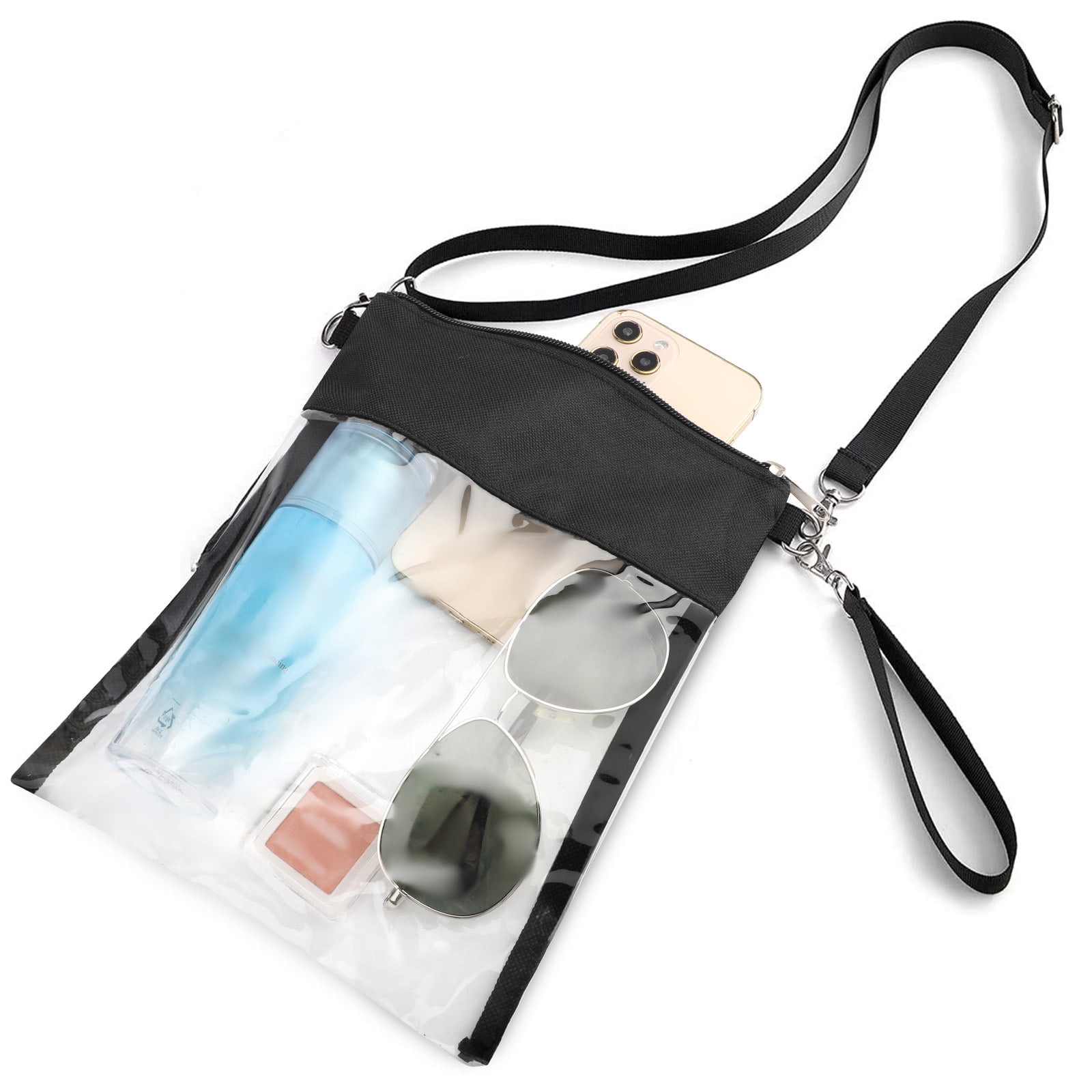 Clear Crossbody Bag, EEEkit Clear Shoulder Bag with Shoulder Strap