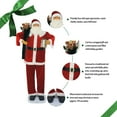 thumbnail image 3 of Fraser Hill Farm 76" Dancing Santa with Gift and Toy Sack, 3 of 4