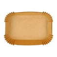 thumbnail image 1 of Pack Of 50/100pcs Rectangle Fryer Liners   Tray Paper  Holder Rectangular Oil-absorbing Paper  Food Pad Paper  Baked Oil-absorbing Paper  Food Pad, 1 of 2