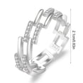 thumbnail image 4 of Guardurnaity Anillo Irregular para mujer, anillos de apertura ajustables de aleación de Zinc, decoraciones de mano para citas, joyería para madre Ropa, zapatos y accesorios Miscelánea, 4 of 6