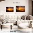 thumbnail image 3 of Elephant Stock Jacmel Beach Wall Art - Horizontal Canvas Wall Art - Living Room Wall Decor - Beach Canvas - Brown And Orange Decor - 36" x 24", 3 of 4