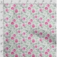thumbnail image 3 of Soimoi Watercolor Floral Printed,Cuddle Minky Fabric, Sewing Fabric by The Yard 56 Inch Wide,Decorative Plush Soft Fabric, Baby Garments, Toys and Blankets, Pink&White, 3 of 5