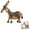 1pcs, variant on Rustic Donkey Figurine for Farmhouse Decor, Distressed Brown Western Statue, Vintage Farm Tabletop Ornament Country Tabletop for Shelf Office, Charming Farmhouse Gift(1pcs)