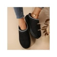 thumbnail image 3 of Women's Winter Slippers - Thickened Sole, Non-Slip, Durable for Outdoor Use - Black Winter Shoes, 3 of 10