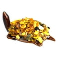 thumbnail image 2 of Turtle souvenir home decor sculpture Baltic Amber Handmade, 2 of 6
