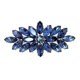 thumbnail image 1 of Faship Gorgeous azul marino Rhinestone cristal floral pasador de pelo clip, 1 of 5
