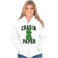 thumbnail image 3 of Business Smurf Boss Chasin Paper Unisex Plus Size Zip Hoodie Brisco Brands 4X, 3 of 5