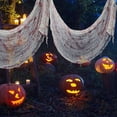 thumbnail image 6 of SkyAuks 5 Pack Halloween Decorations, Kabnic Halloween Gauze - Black Creepy Cloth for Indoor & Outdoor Halloween Decor, Haunted Houses, Gardens, Front Doors & Spider Web Decorations, 30"W x 72"L, 6 of 14