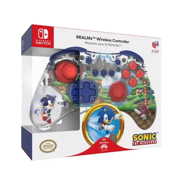 任天堂SW ITCH PDP REALMz™ Wireless Controller for Nintendo Switch™, Sonic