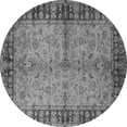 thumbnail image 1 of Ahgly Company Indoor Round Oriental Gray Traditional Area Rugs, 5' Round, 1 of 4
