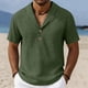 thumbnail image 5 of Top Casual Suelto de Lino de Color Sólido para Deporte Y Vacaciones Al Mar, 5 of 6