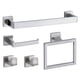 thumbnail image 1 of Juego de Accesorios de Baño Yuarrent Toallero de Acero Inoxidable Soporte de Papel Gancho Plata, 1 of 6