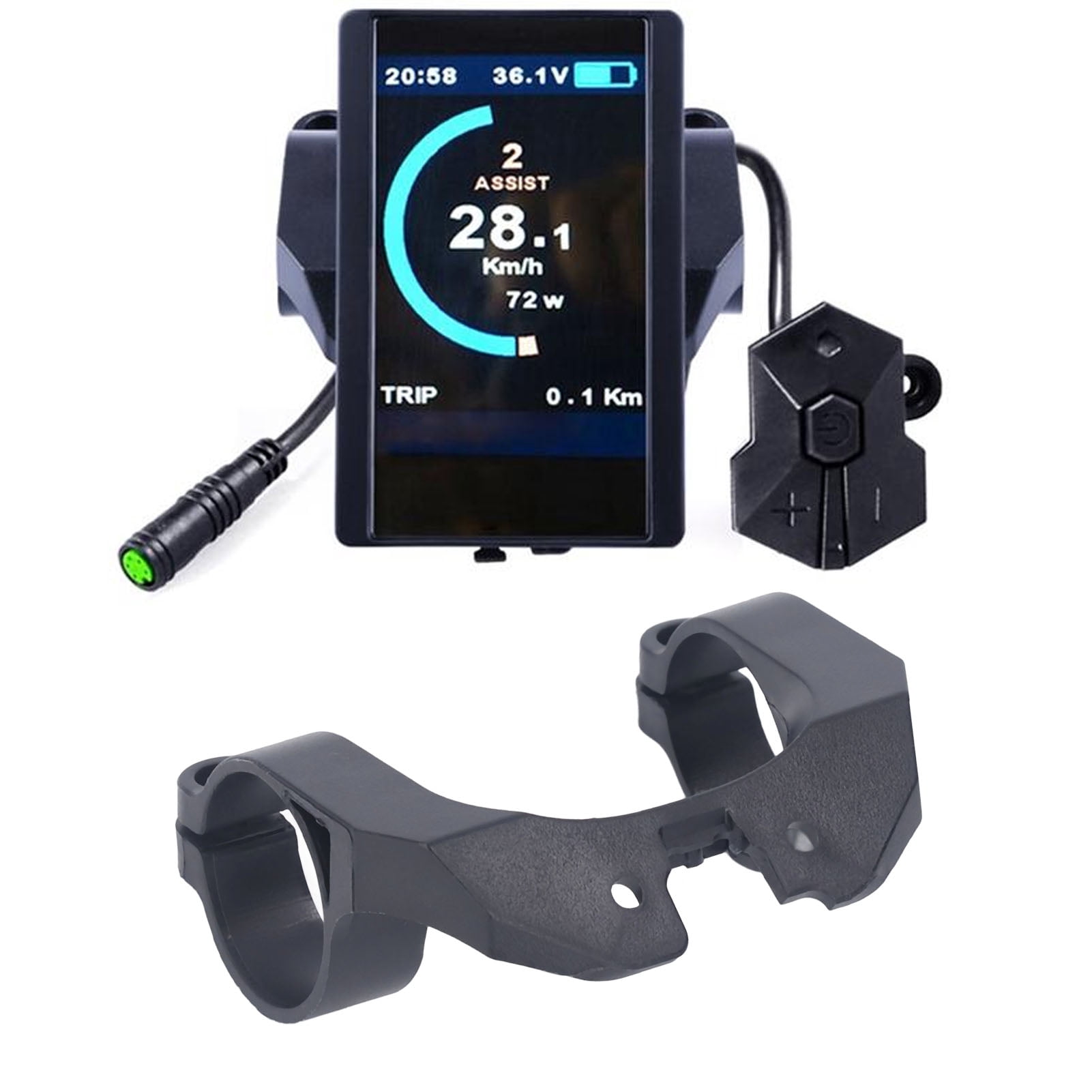 Support D'Affichage LCD Vélo Électrique – Fixation Robuste Plastique Pour Écran 850C / C965, Installation Facile