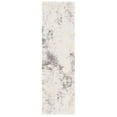 thumbnail image 2 of SAFAVIEH Cloud Edvin Distressed Polyester Shag Runner Rug, Ivory/Gray, 2'3" x 8', 2 of 8