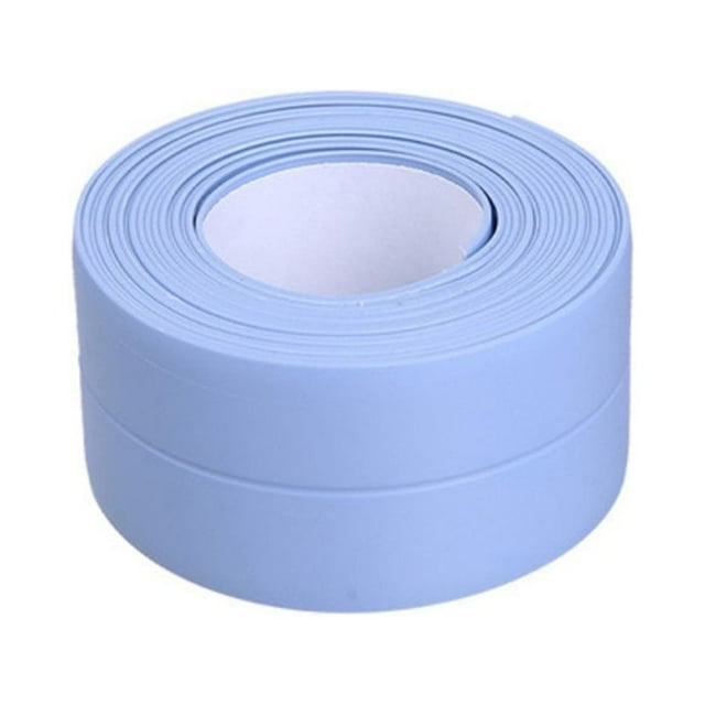 Sealing Strips PVC Colorful Wall Sticker Smooth Self Adhesive Tape Toilet Corner Windows Bathroom Kitchen Sink Restaurant 3.2m*3.8cm Blue