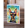 thumbnail image 2 of Doberman Pinscher Hippie Dawg Greeting Cards Pack of 8 7 in x 5 in, 2 of 3
