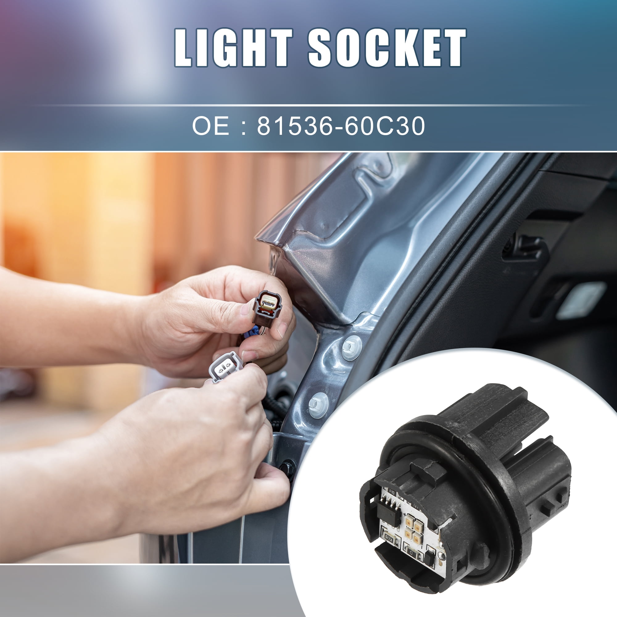 Unique Bargains Car Rear Taillight Module Uint LED RR Combination Assembly Black