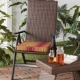 thumbnail image 2 of Outdoor PE Wicker Foldable Reclining Chair with Kinnabari Stripe Seat Cushion, 2 of 10