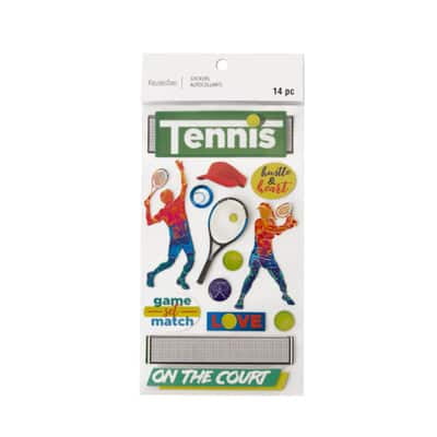 12 Pack: Tennis Stickers by Recollections