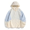 thumbnail image 4 of Mrmaere Men's UPF 50+ Sun Protection Color Block Hooded Jacket Multi Pocket Full Zip Outdoor Hiking Shirt Sky Blue S, 4 of 7