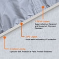 thumbnail image 3 of Unique Bargains PEVA Car Cover Outdoor All Weather Scratch Rain Snow Heat Resistant, 3 of 10