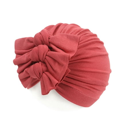 

nsendm Turban Boy Hats Bowknot Baby Girl Hats Cap Flower Soft Hats Children s Kids Hat Pool Hat Toddler Hat F One Size