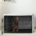 thumbnail image 2 of Sweet Jojo Designs Boho Fringe White and Grey Dog Crate Kennel Cover 42in., 2 of 6