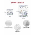 thumbnail image 7 of Spring Flowers Kitchen Dish Towels for Drying Dishes Set of 4, Vintage Blue Floral Leaves Birds Rustic Plants Waffle Weave Microfiber Hand Tea Bathroom Towels Quick Dry & Absorbent Towel 15.7x23.6, 7 of 7
