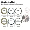 thumbnail image 1 of MesaSe 6 Pcs Adaptateur de Lame de Scie Circulaire Anneau de Réduction Anneau de Conversion Ensemble de Scie pour Découper Bois Stratifié et Contreplaqué, 1 of 12