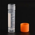 thumbnail image 3 of Nvzi 25pcs 2ml Lab Plastic Frost Test Tubes Vial Seal Cap, Graduated Marks Centrifuge Tubes Skirted Conical Bottom for Laboratory School Educational - Orange, 3 of 5