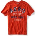 thumbnail image 1 of Aeropostale Hombres Aero Est. Camiseta gráfica de 1987, naranja, mediana, 1 of 1
