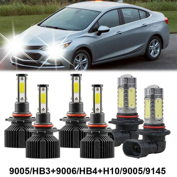 For Toyota RAV4 2006-2009 2010 2011-12 LED Headlight High/Low Fog Light Bulbsi