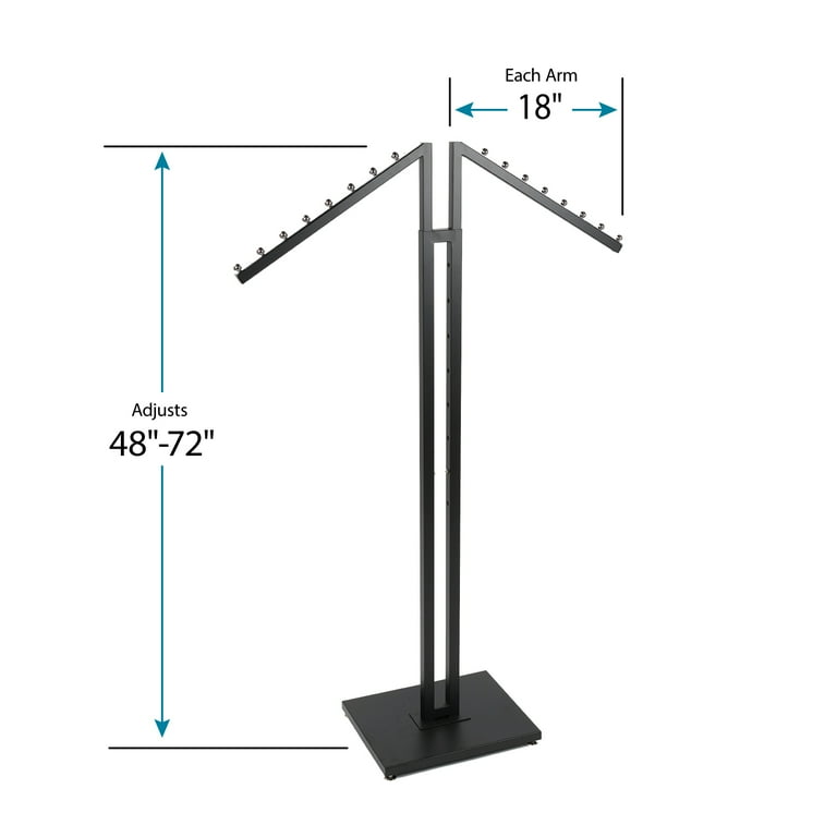 Slant arm online clothes rack