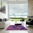 thumbnail image 7 of Ahgly Company Machine Washable Indoor Rectangle Transitional Plum Velvet Purple Area Rugs, 8' x 10', 7 of 7