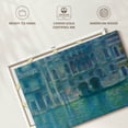 thumbnail image 6 of Elephant Stock Palazzo Da Mula Venice 1908 Wall Art - Horizontal Canvas Wall Art - Living Room Wall Decor - Abstract Canvas - Gray And Teal Decor By Claude Monet - 12" x 8", 6 of 8