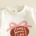 thumbnail image 6 of yboeqw Baby Girl Fall Outfit Set Kid's Winter Cute Embroidered Long Sleeve Sweatshirt Top Pants 2 Piece Clothing for 1t 2t 3t 4t,Size 2-3 Years, 6 of 6