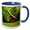Blue/White, variant on 3drose, Usa, Washington, Barn - Us48 Rdu0151 - Richard Duval, 11oz Two-tone Yellow Mug