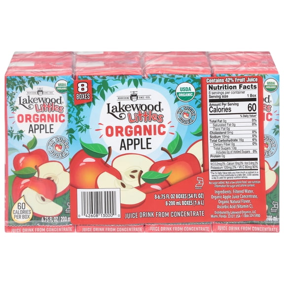 Lakewood - Juice Og2 Apple Littles - Case of 4 - 8/6.75 OZ