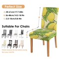 thumbnail image 5 of Lemon Lover Dining Chair Covers 4 Pack Lovely Yellow Fruit Theme Stretch Slipcovers Washable Removable Seat Protectors for Fresh Kitchen or Modern Dining Room, 5 of 6