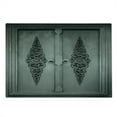 thumbnail image 2 of Antique Cutting Board, Antique Door with Vertical Ornamental Floral Pattern Travel Treasure Monochromic, Decorative Tempered Glass Cutting and Serving Board, Large Size, Grey Black, by Ambesonne, 2 of 5